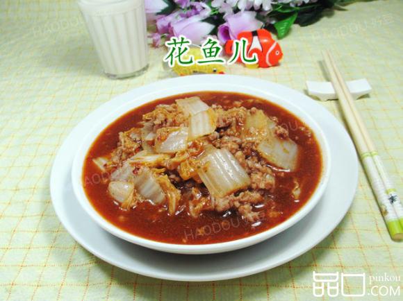 麻婆肉末白菜