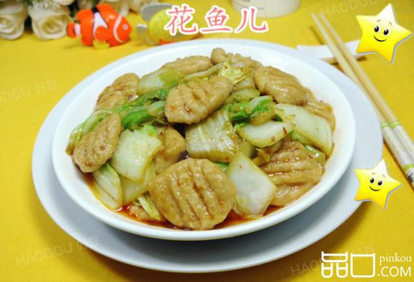 白菜炒燕麦疙瘩片