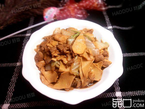 白菜炒干豆腐