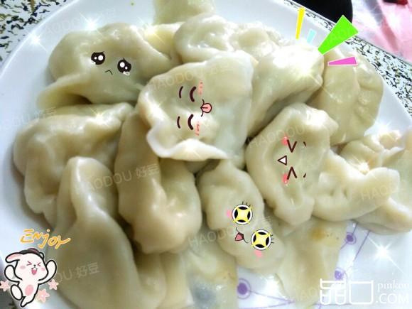 鸡蛋白菜素食饺