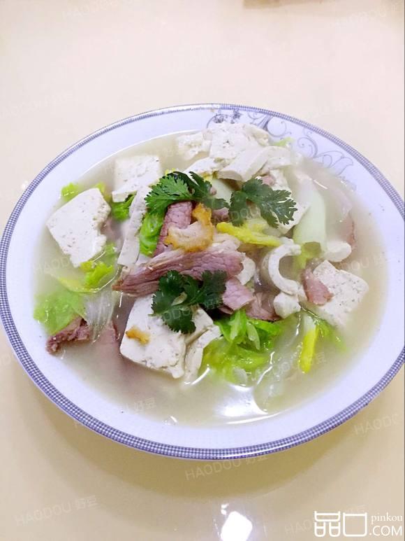 烤肉豆腐白菜