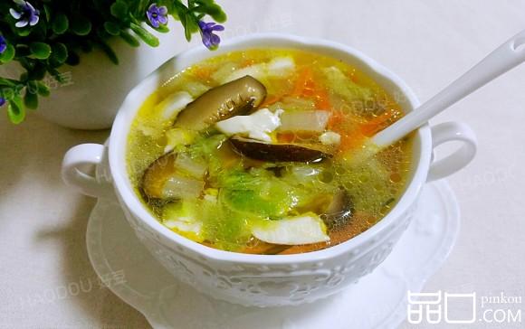 白菜豆腐三丝汤