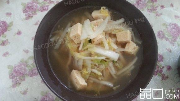 冻豆腐炖白菜