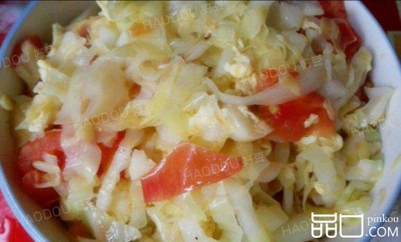 西红柿鸡蛋炒白菜