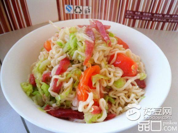 白菜丝炒面