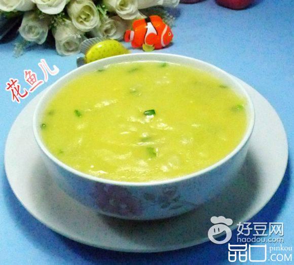 香葱白菜玉米糊