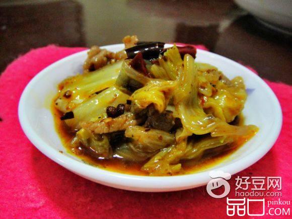 香辣白菜肉片