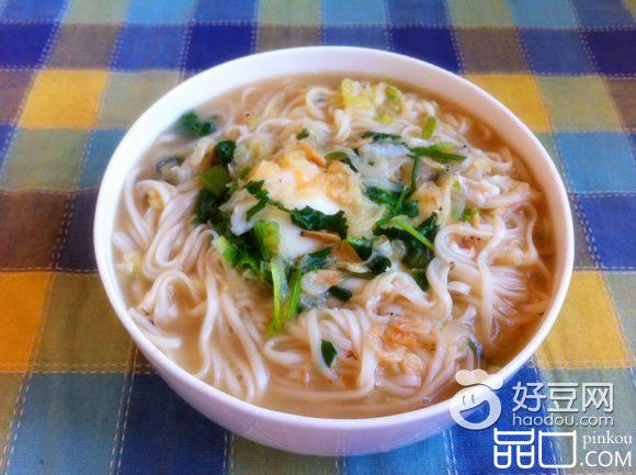 挂面汤卧鸡蛋