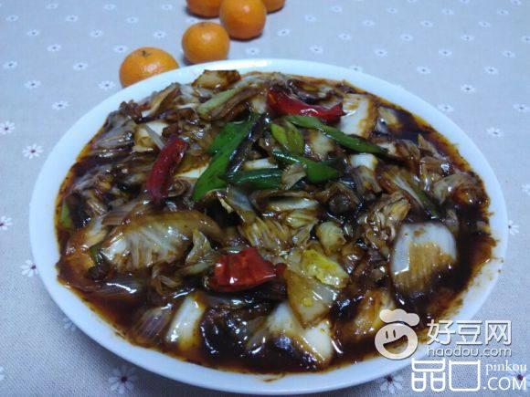 大葱白菜炒肉