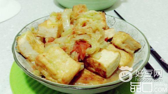 西红柿白菜炒豆腐