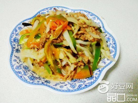 白菜丝炒肉丝