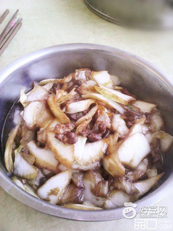 肉炒白菜