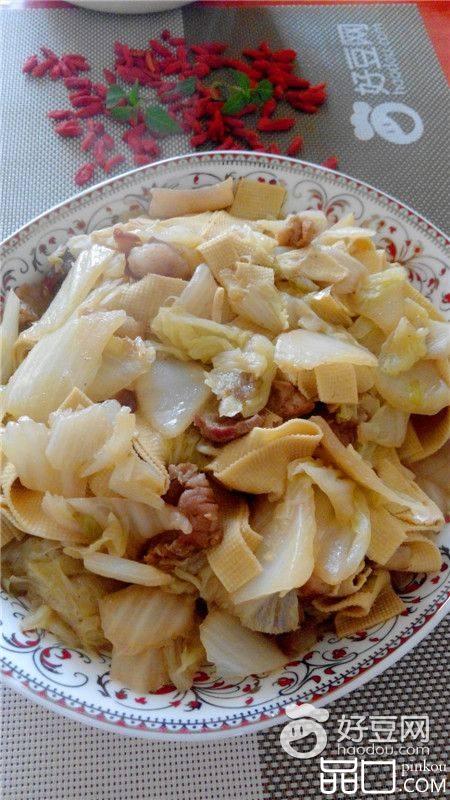 东北白菜炖干豆腐