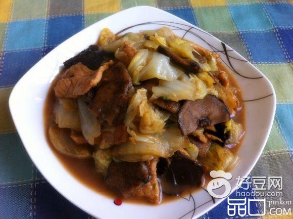 榛蘑白菜炒肉
