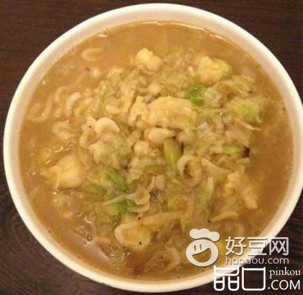 虾皮白菜疙瘩汤