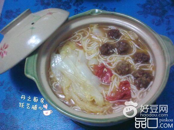 砂锅白菜丸子粉条