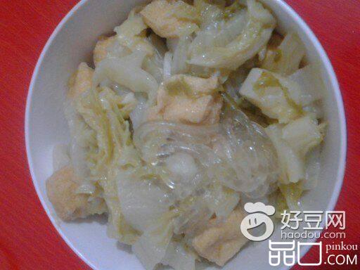 油豆腐粉条炖白菜