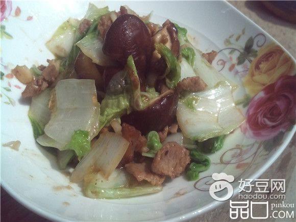 香菇白菜炒肉