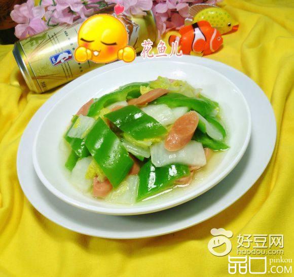 火腿肠炒地双鲜