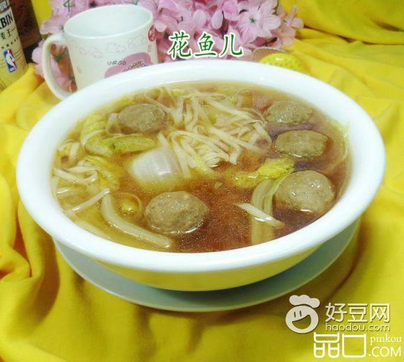 牛肉丸白菜汤面