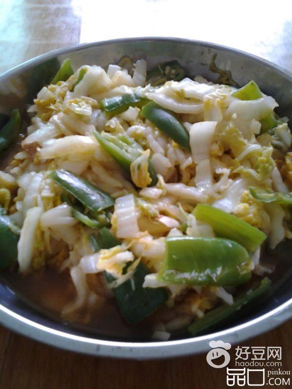 辣椒炒白菜