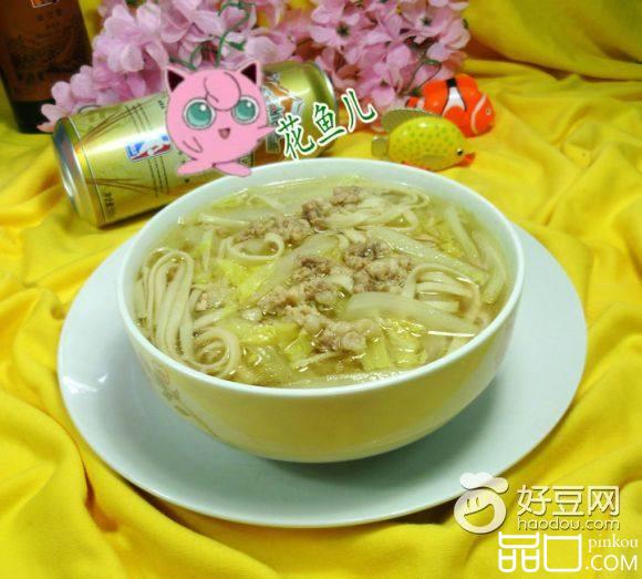 肉末白菜汤面