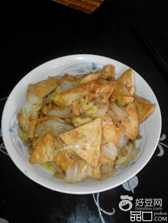 白菜煎豆腐