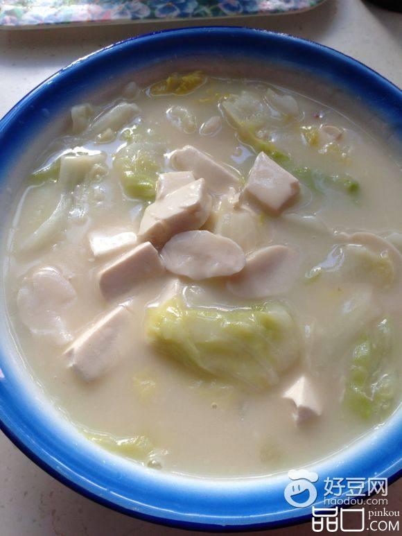 杏鲍菇奶白菜