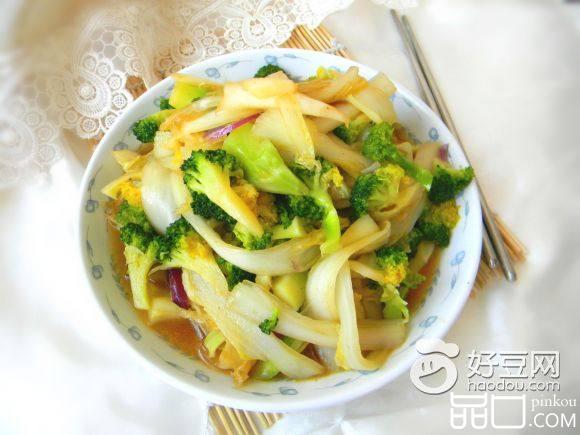 白菜炒西兰花