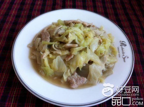 白菜猪肉豆片