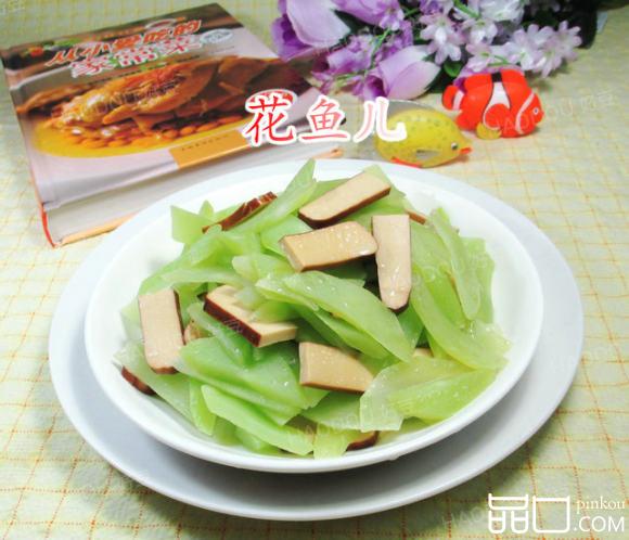 鸡蛋干炒莴笋