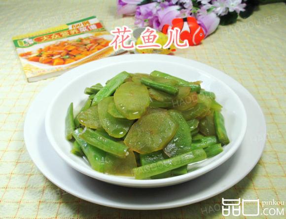 梅豆炒莴笋