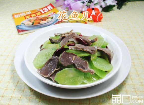鹅胗炒莴笋