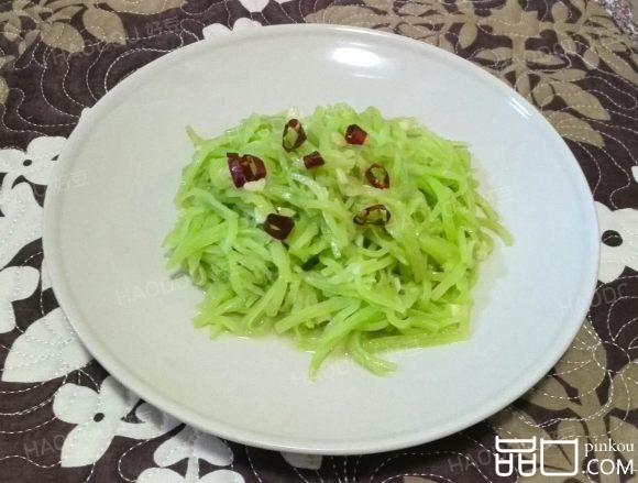 蒜蓉葱油莴笋