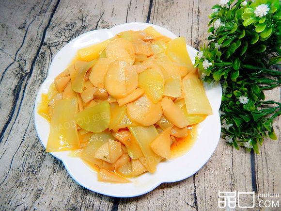 莴笋炒杏鲍菇