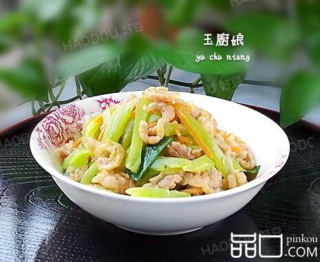 莴笋炒板筋肉
