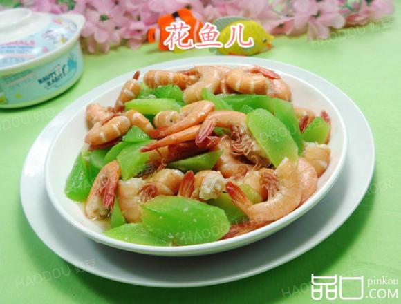 莴笋炒海虾
