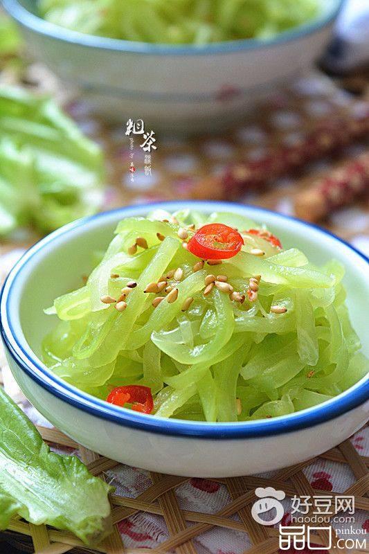 清拌莴笋丝