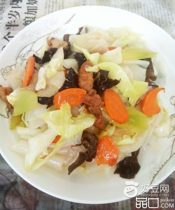 五彩炒凉皮
