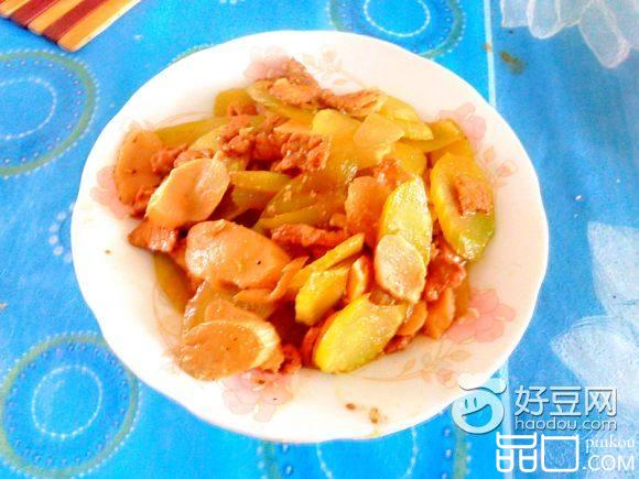 蚝油莴笋杏鲍菇炒肉