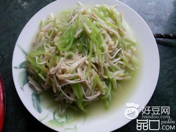 莴笋金针菇