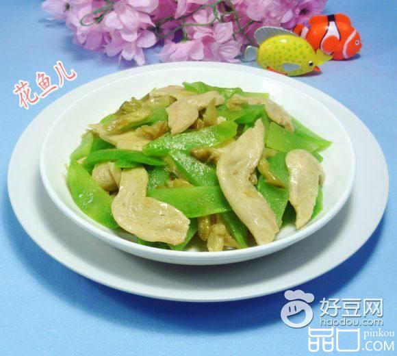 榨菜大豆蛋白炒莴笋