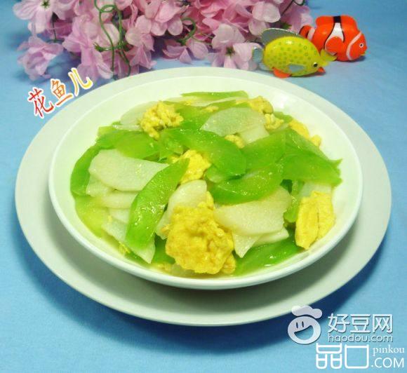 鸡蛋山药炒莴笋