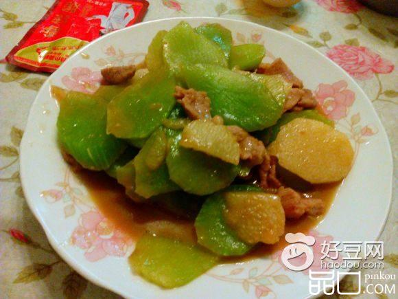 莴笋山药炒肉片