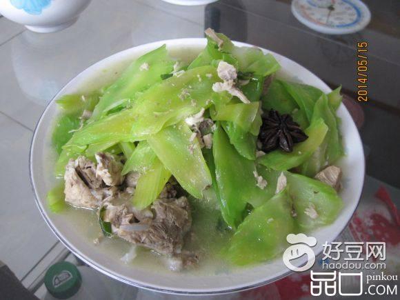 排骨炒莴笋