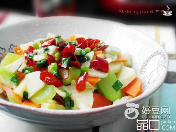 胡萝卜炝双笋