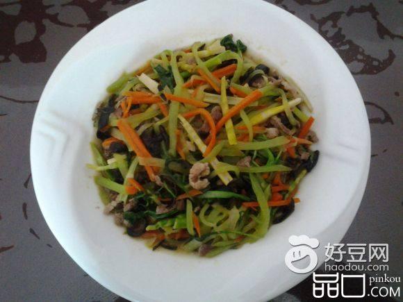 肉丝炒杂蔬