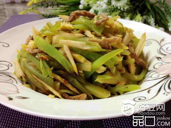 肉丝炒双笋