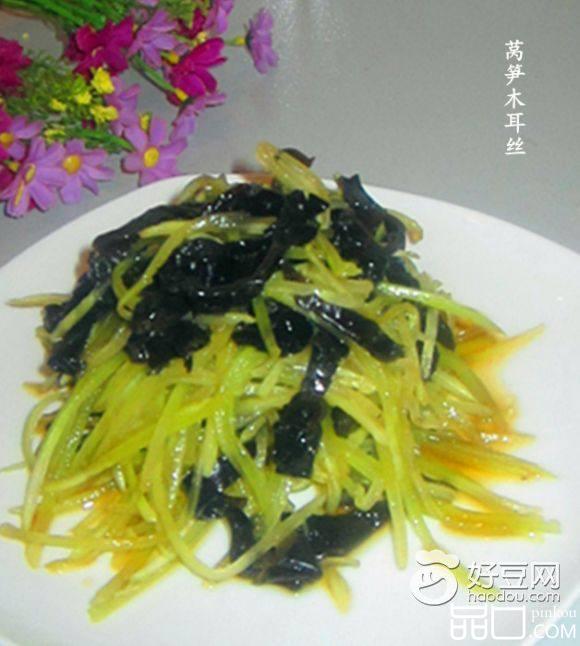 莴笋木耳丝