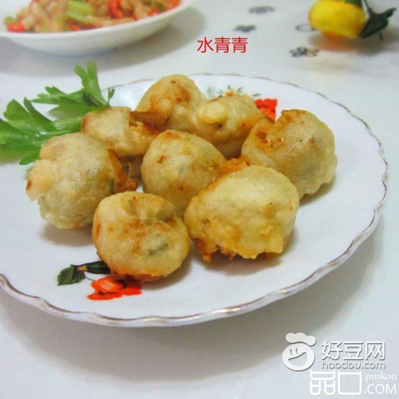 油炸鱼肉莴笋丸子